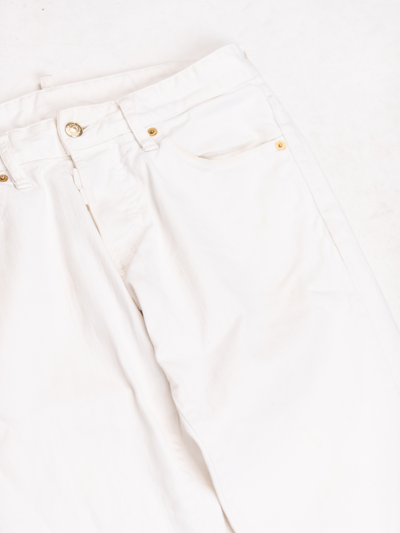 White Denim Pants