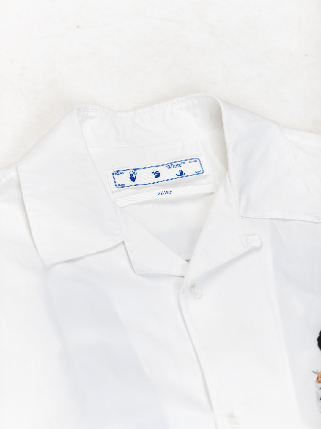 White Caravaggio Short Sleeve Shirt