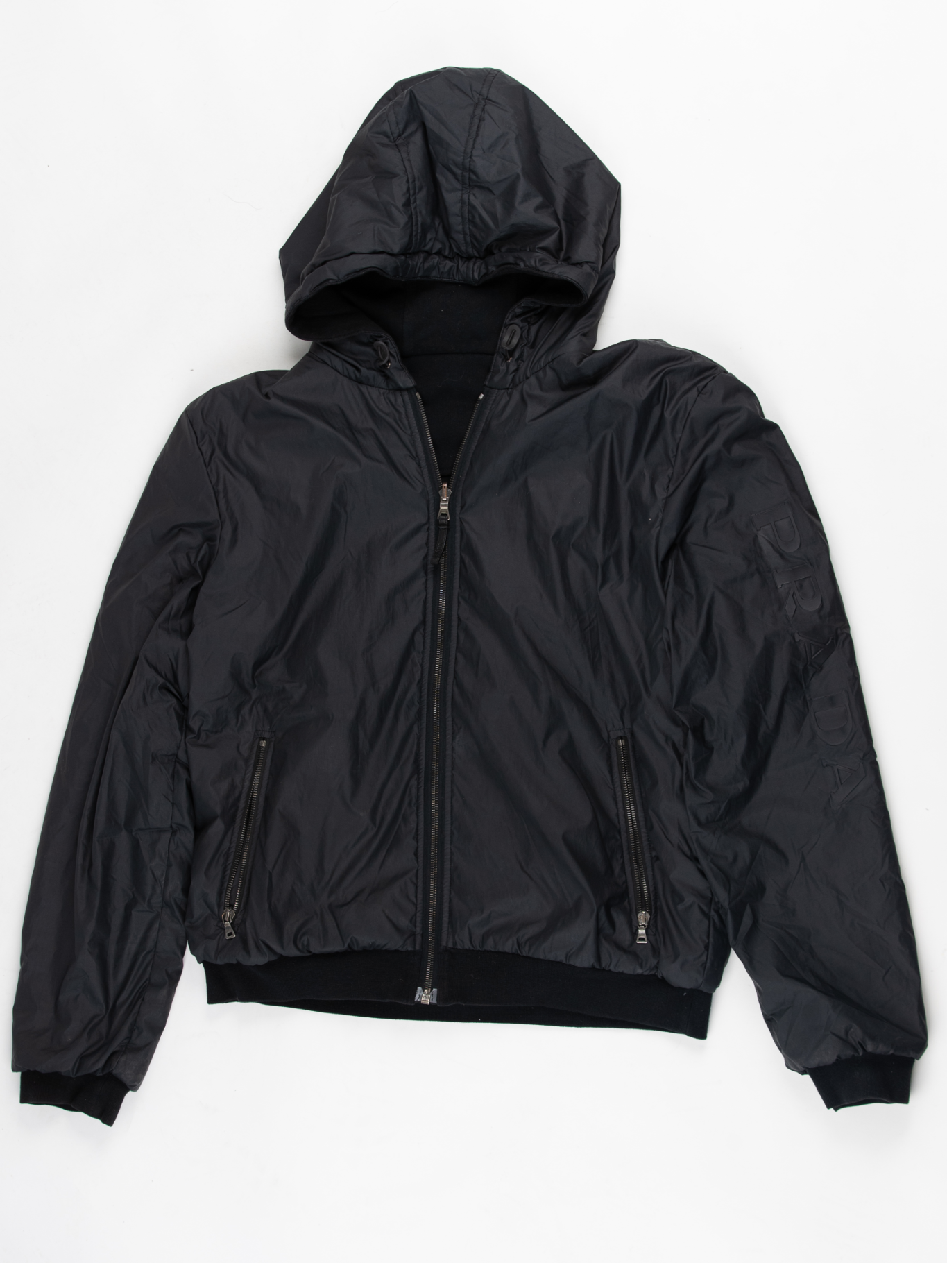 Reversible Nylon Hooded Jacket