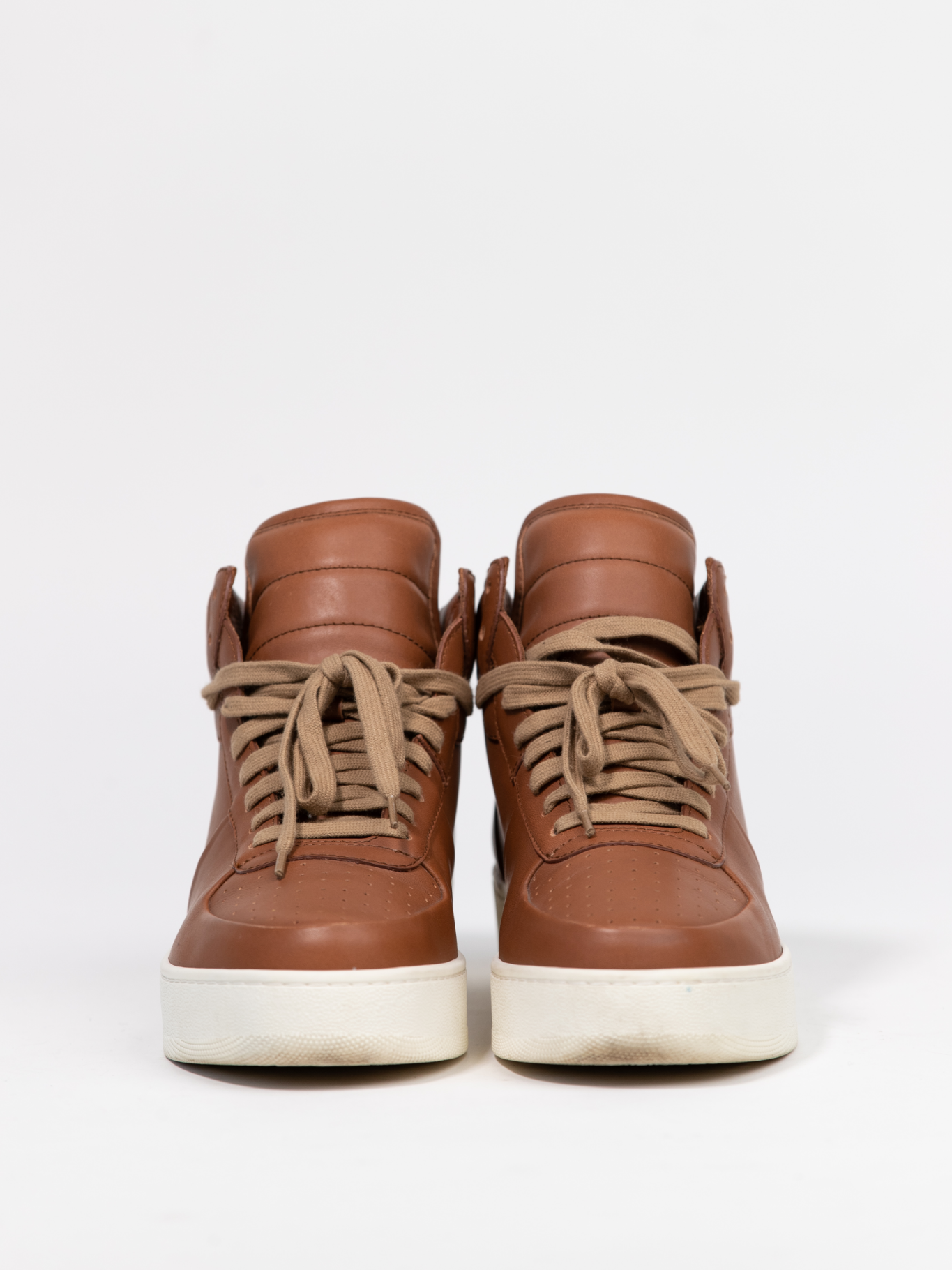 Brown Leather High Top