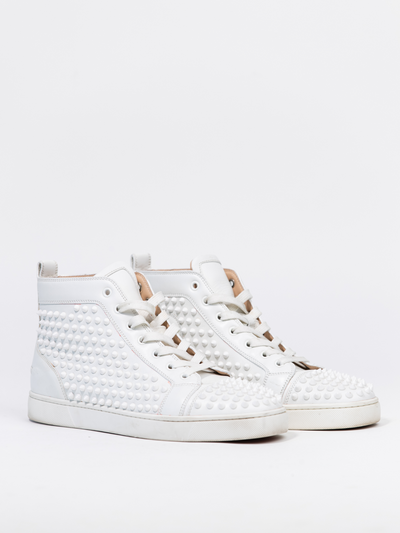 Louis White Hightop Spiked
