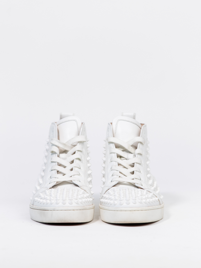 Louis White Hightop Spiked