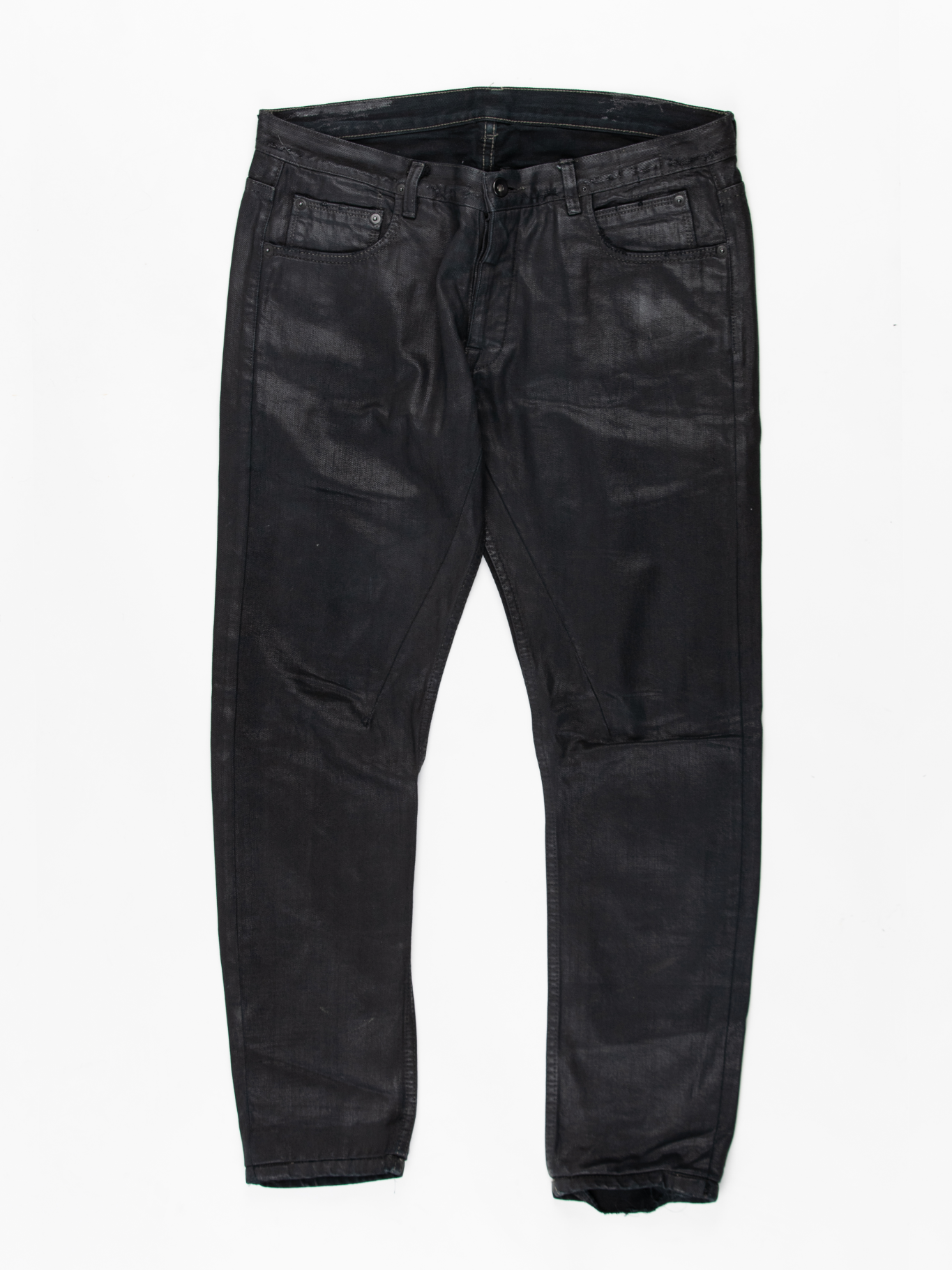 Black Shiny Denim Jeans
