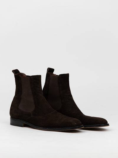 YSL Suede Chelsea Boots