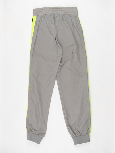 Side Stripe Track Pants Grey-neon Yellow