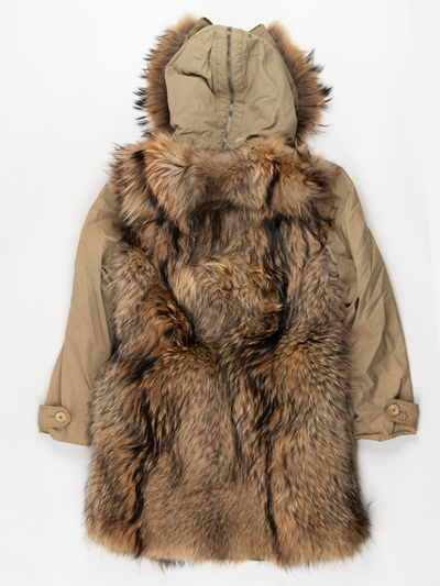 Fur Back Army Coat