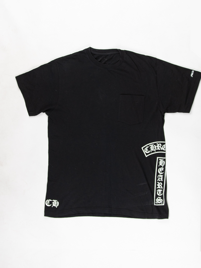 Black 'T Logo' T-shirt