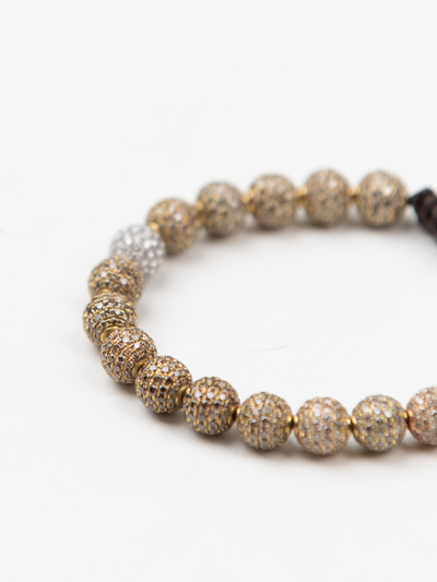 8MM Rose Gold Pavé Diamond Non-Braided Bracelet