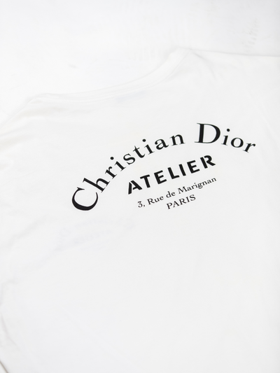 White Atelier Logo Print T-shirt